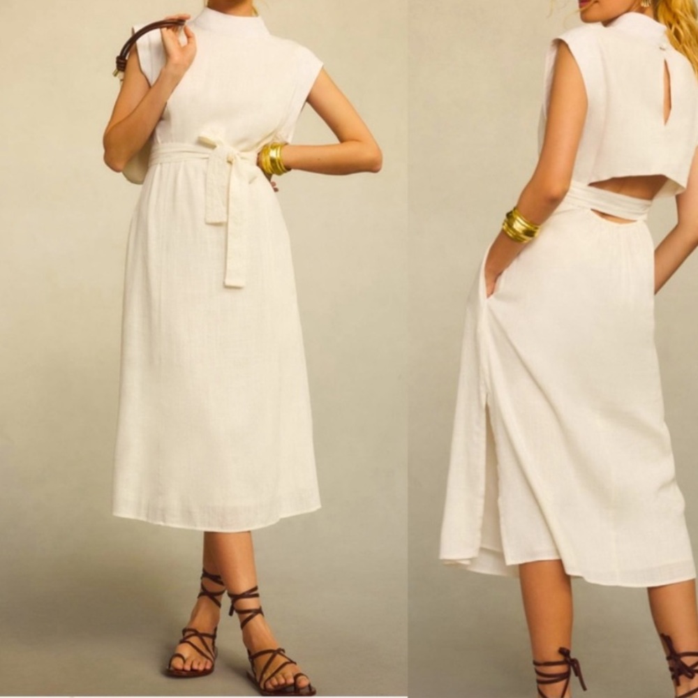 Porridge Modern Belted Column‎ Dress - Picture 4 of 6